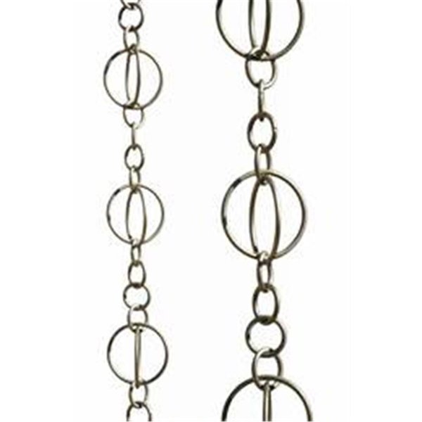 Patina Products Brushed Stainless Life Circles Rain Chain - Half Length R263H